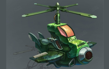 军绿小飞机