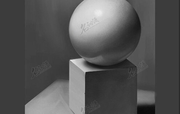 球体和正方体石膏3